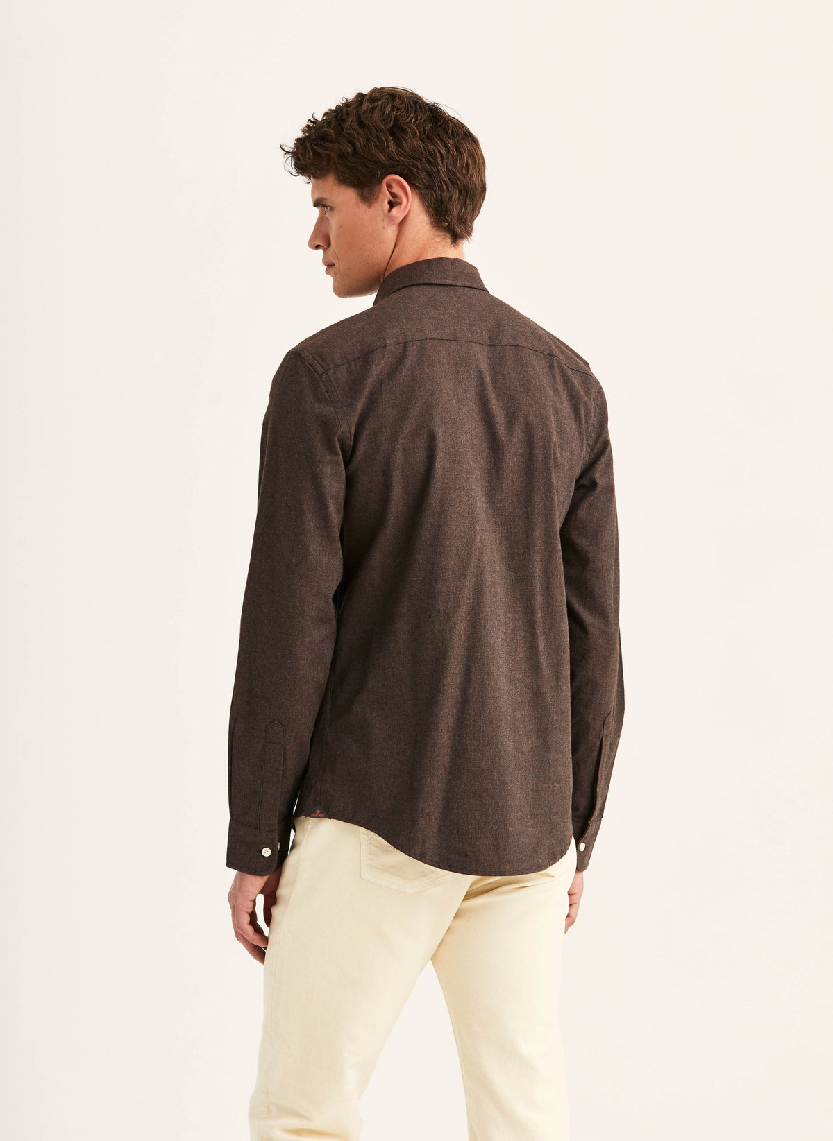 Watts Flannel Shirt Slim Fit Brown