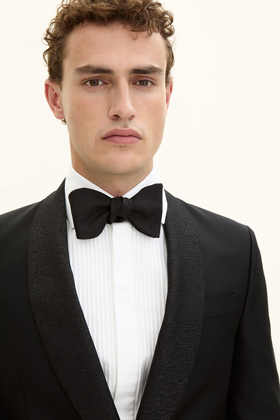 Figaro Regular Fit Tuxedo Blazer Black