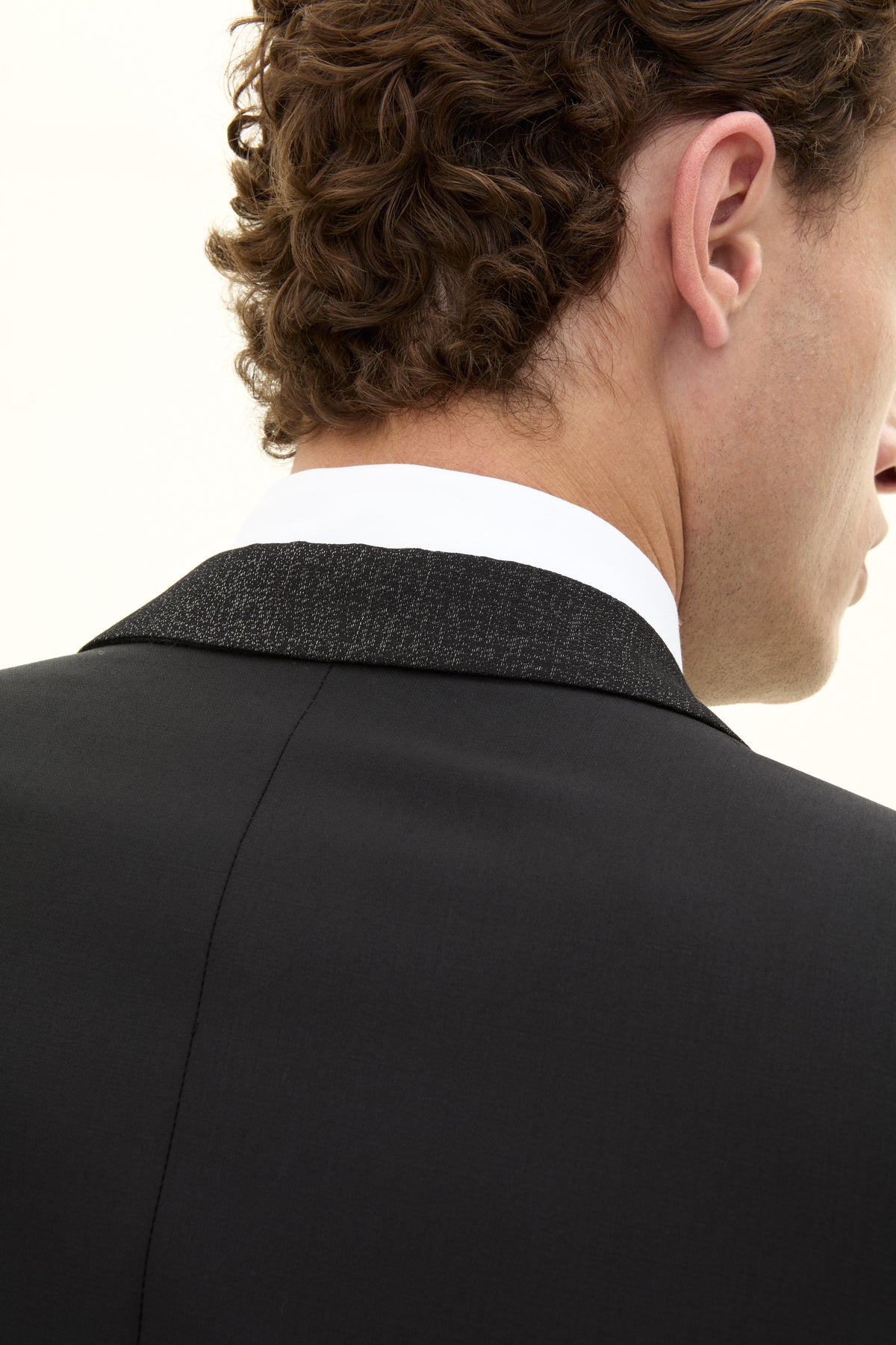 Figaro Regular Fit Tuxedo Blazer Black