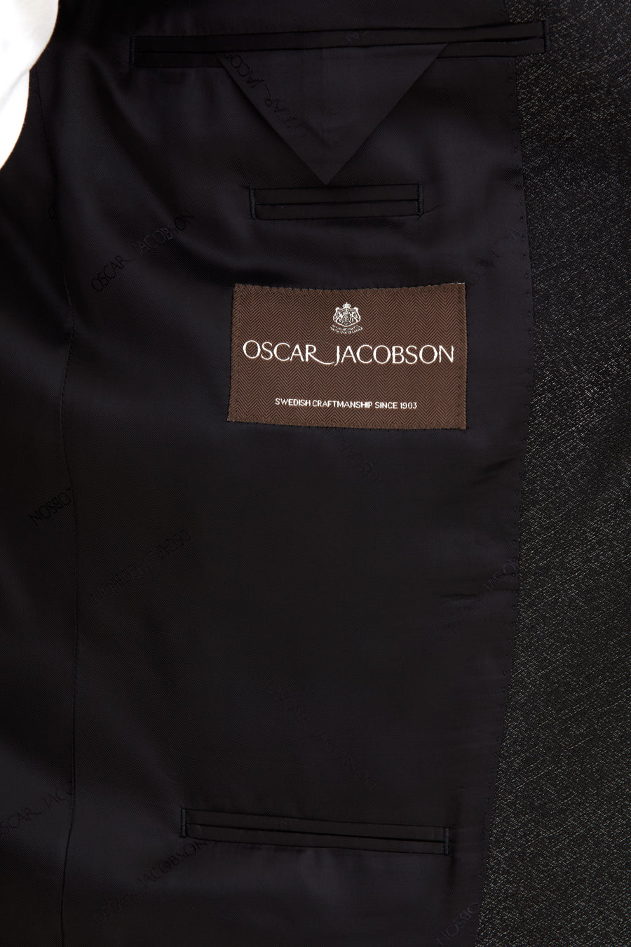 Figaro Regular Fit Tuxedo Blazer Black