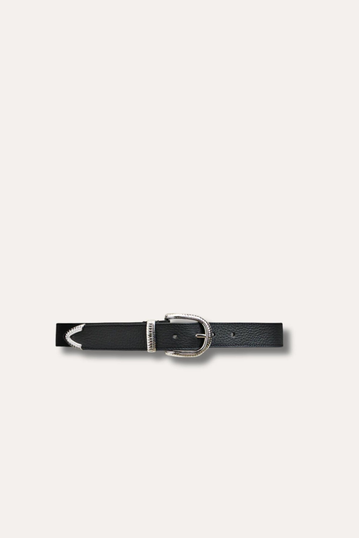 Crubel Belt- Black Silver