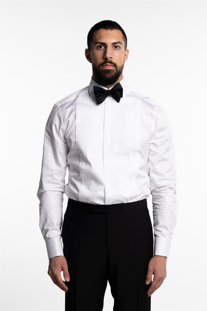 Slimline Tuxedo Shirt White