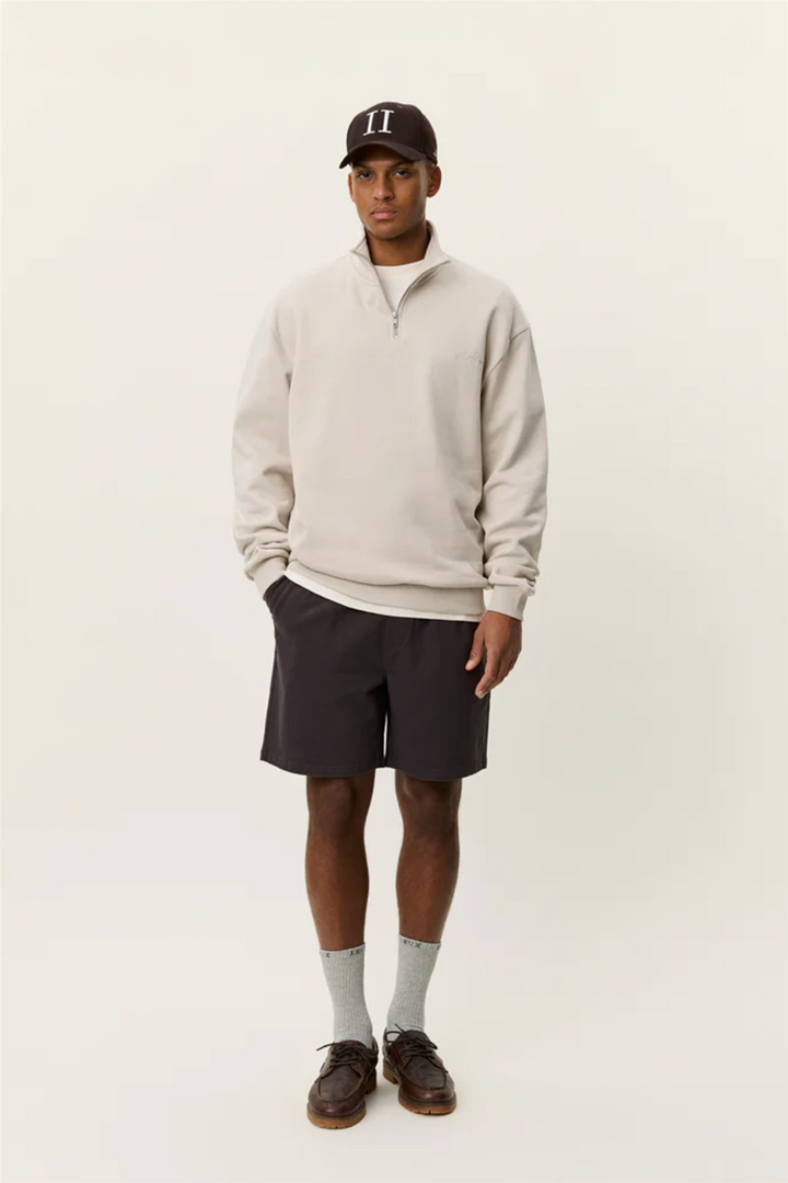 Crew Half-Zip Sweatshirt Light Sand