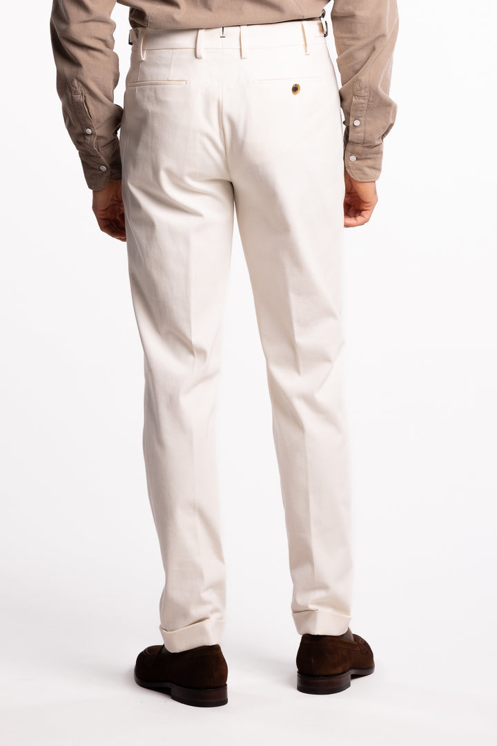 Retrolong Soft Cotton Stretch White