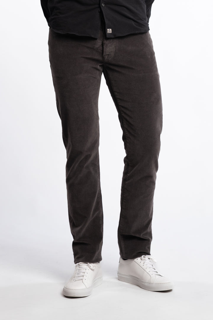 Bard Corduroy Slim Fit Trousers Grey