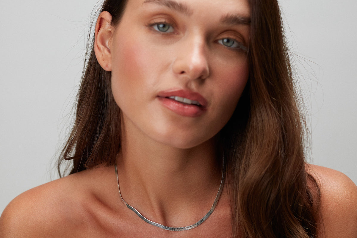 Snake Charmer Necklace Silver