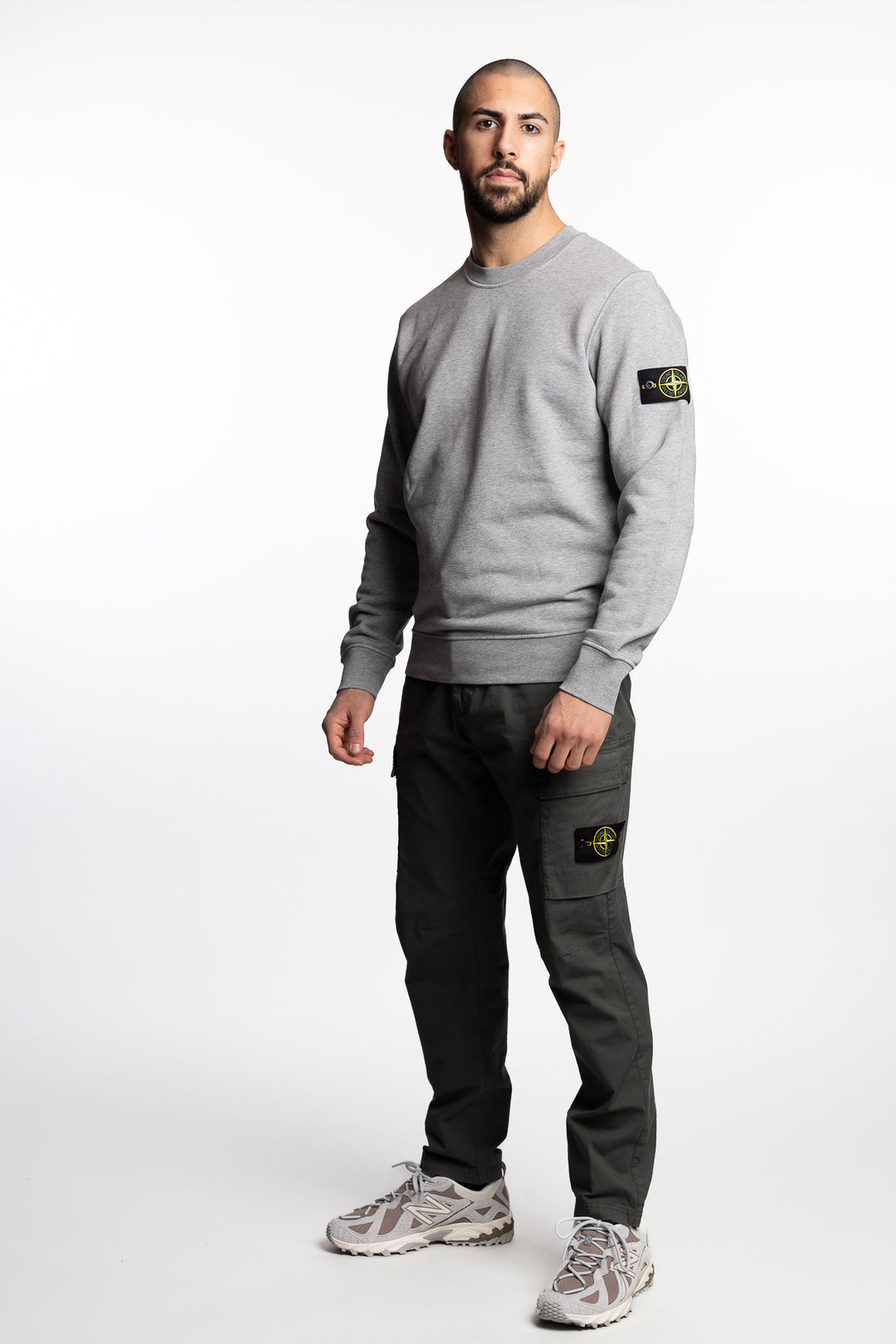 Garment Dyed Crewneck Sweatshirt Grey