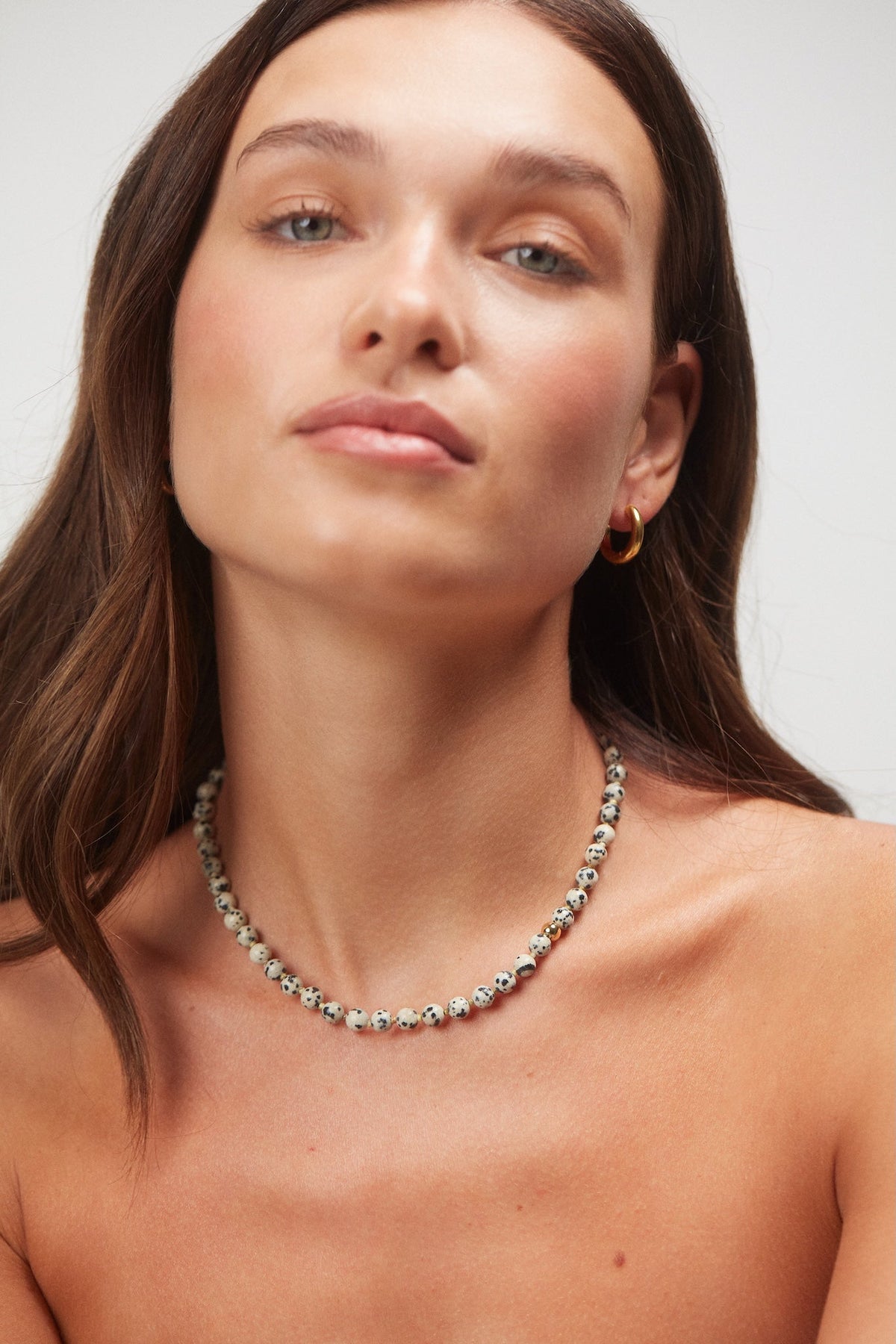 Pops Necklace - Dalmatian, modellbilde