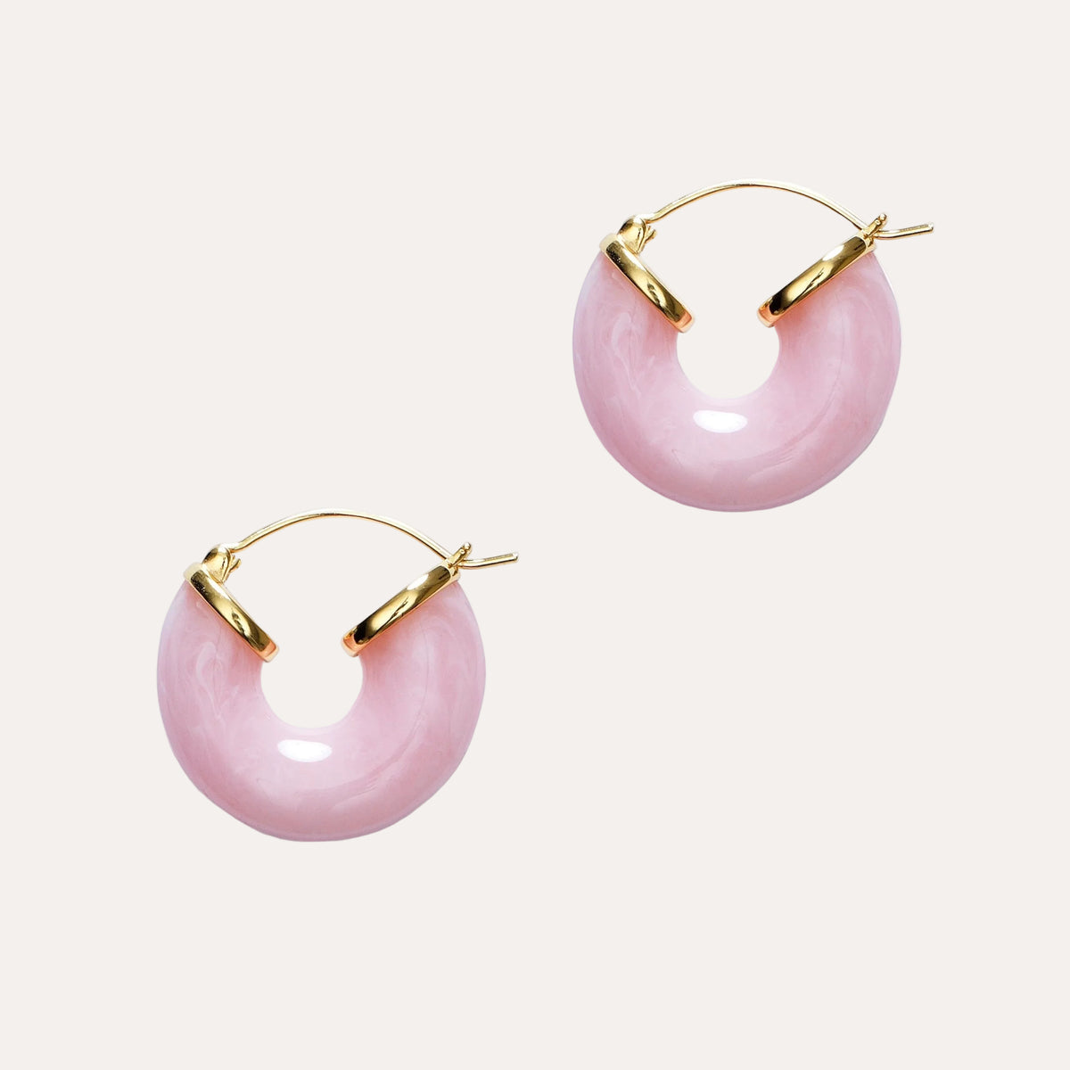 Big Swell Hoops - Rose Blush
