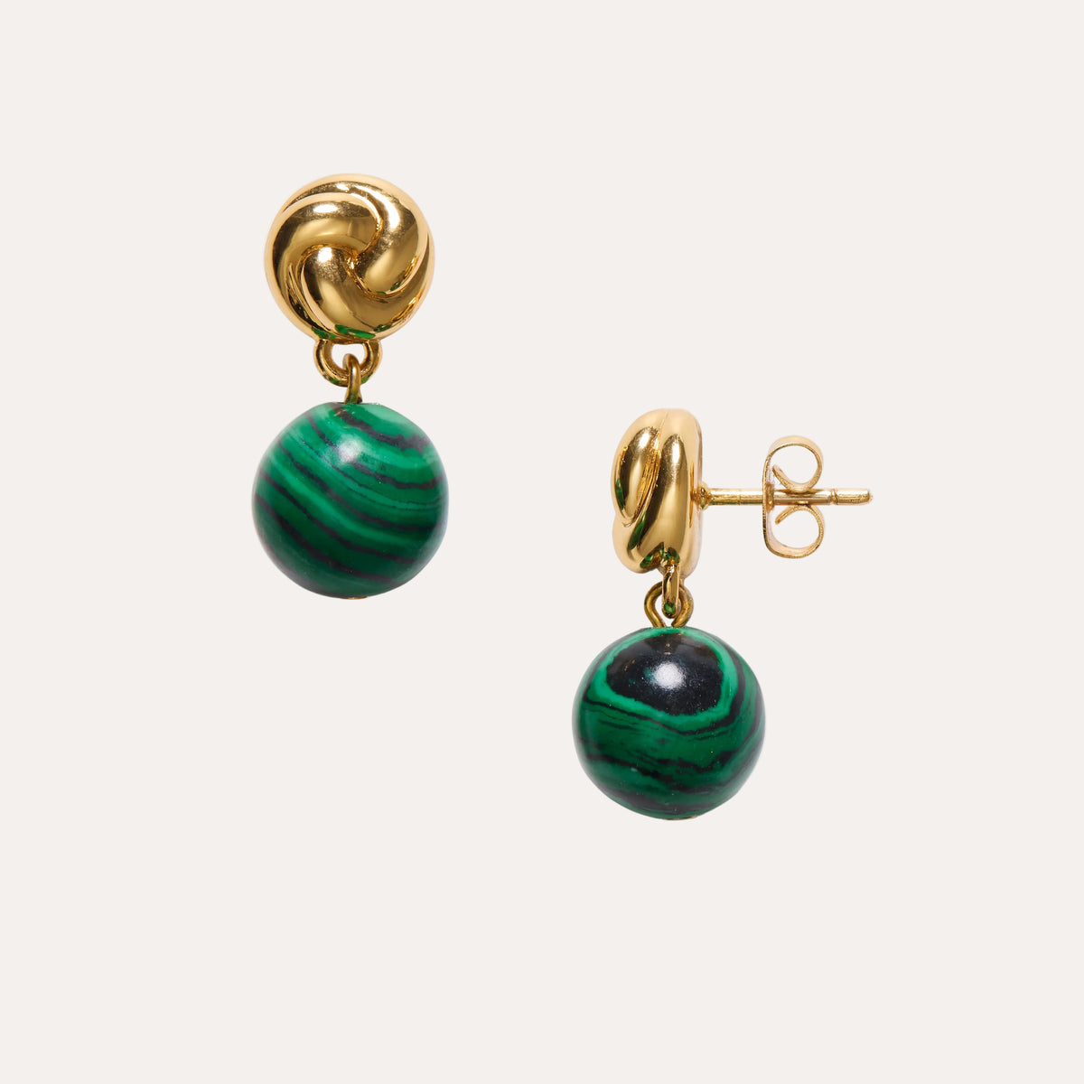 Malachite Dreams Earrings - Holly Green