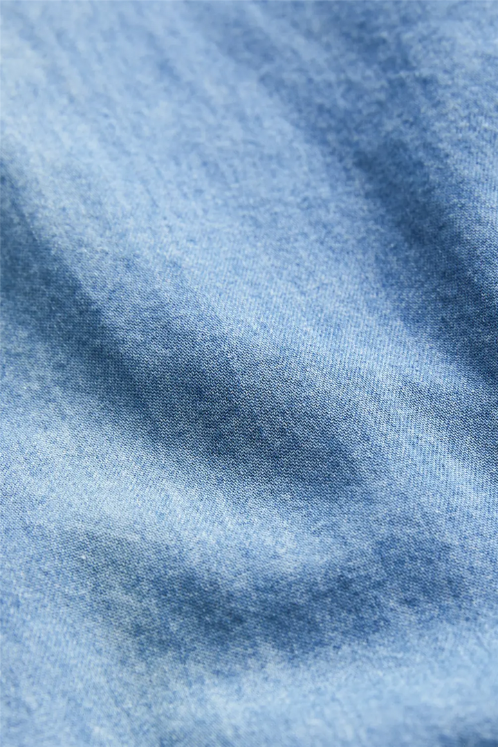 Light Denim Shirt Slim Fit Blue