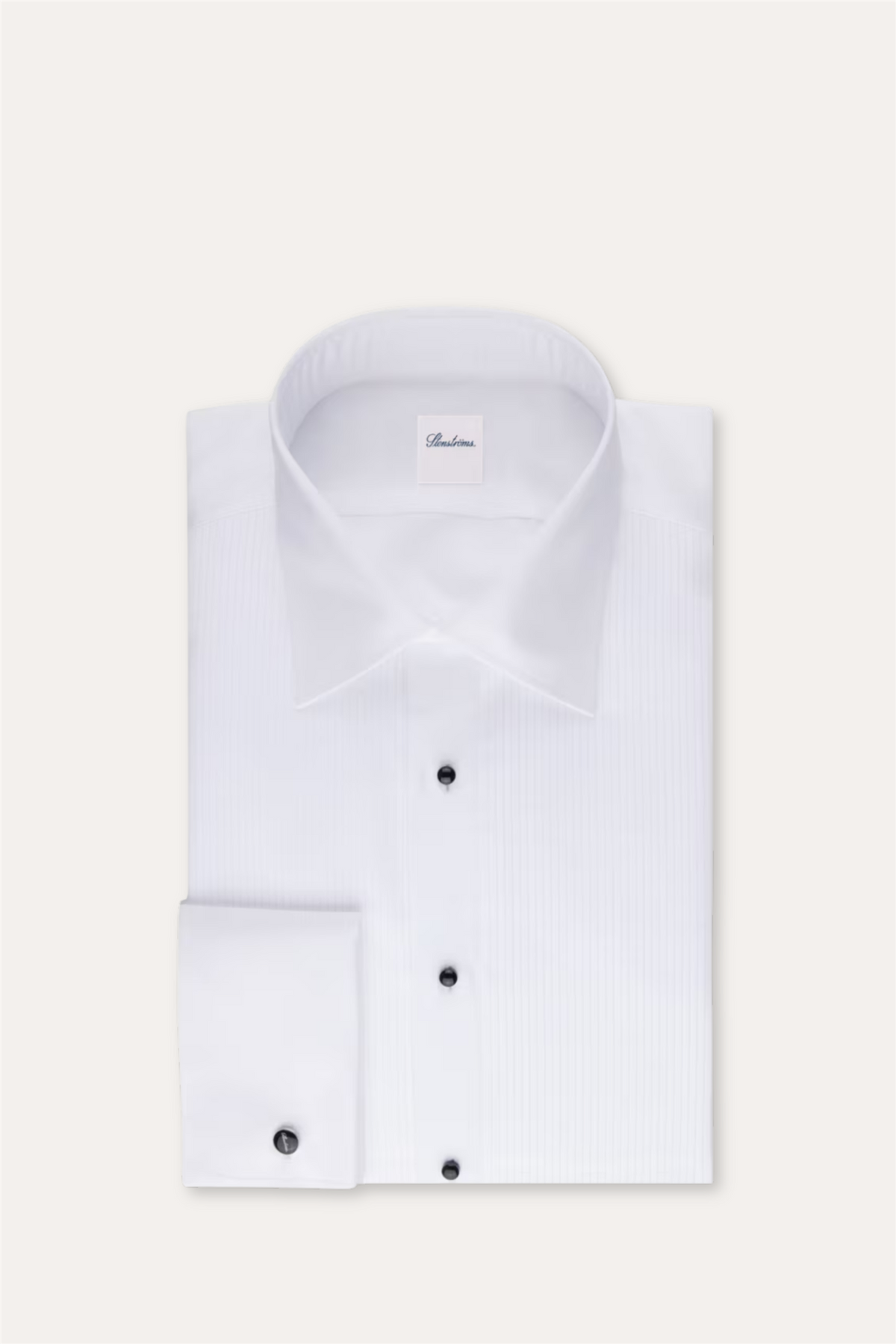Regular Pleated Smoking Shirt White