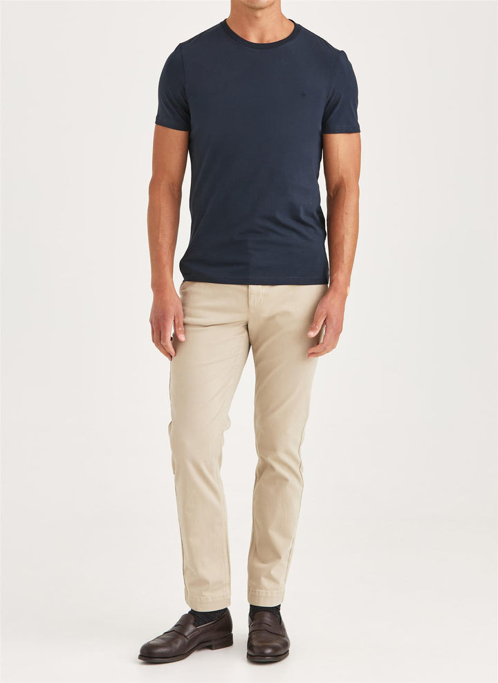Jeffrey Brushed Slim Fit Chino Khaki