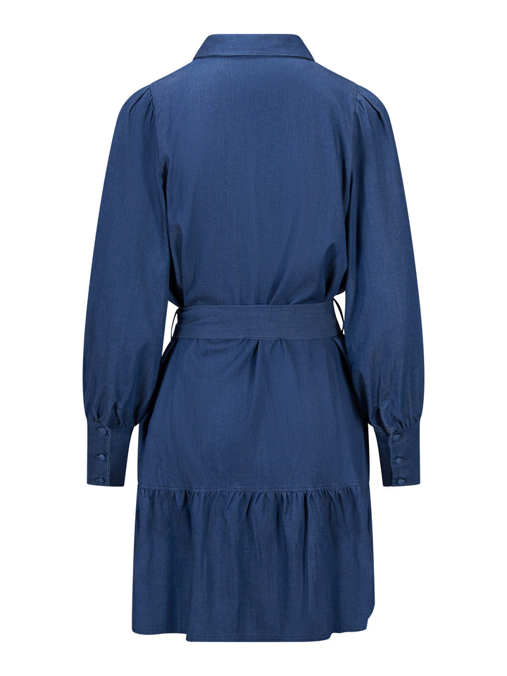 Silja Tencel Dress Dark Blue bakside
