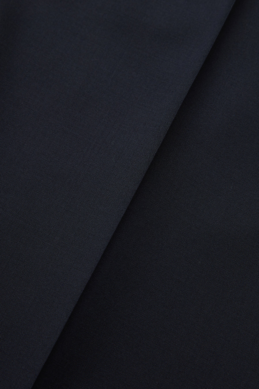 Del S Straight Fit Wool Trousers Navy