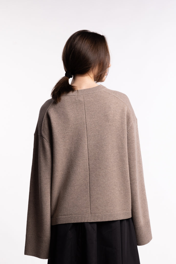 Crewneck Lounge Sweater - Wheat