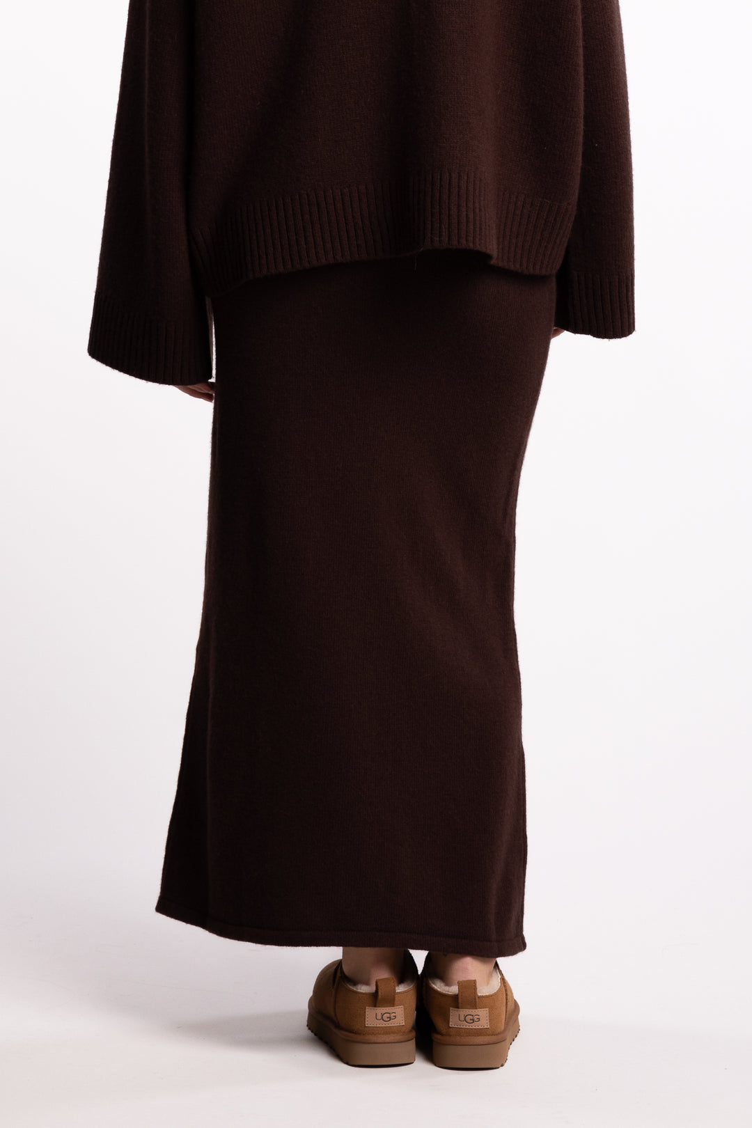 Wool Skirt - Dk. Brown