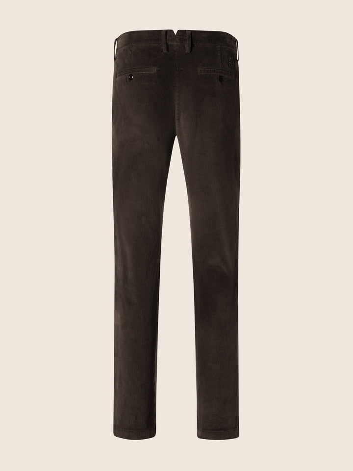 Bobby Slim Fit Brown Trousers