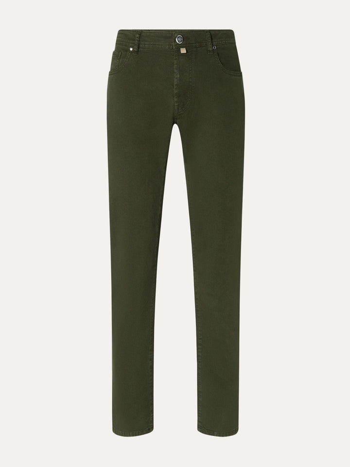 Bard Slim Fit 5-Pocket Pants Green