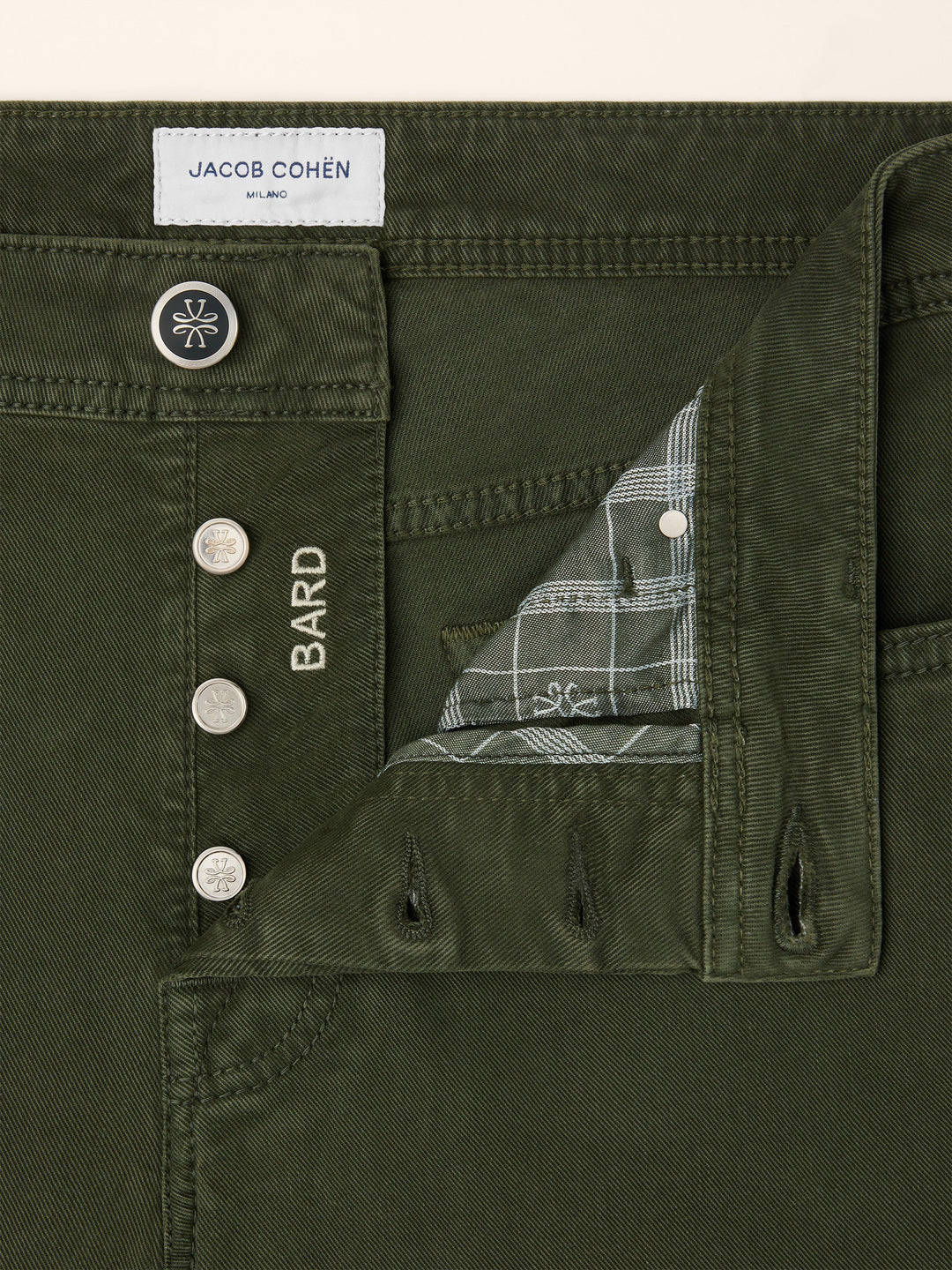 Bard Slim Fit 5-Pocket Pants Green