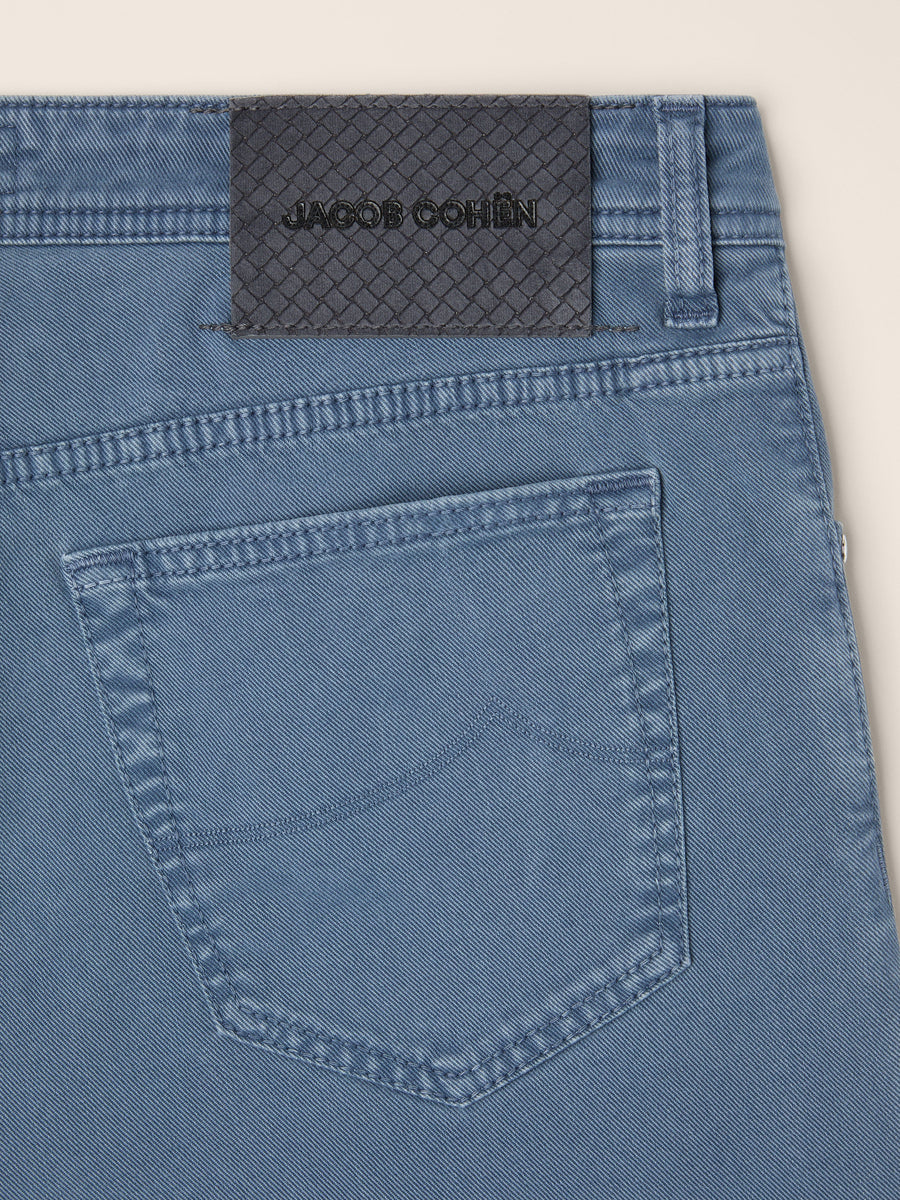 Bard Slim Fit Trousers Powder Blue - Jacob Cohën