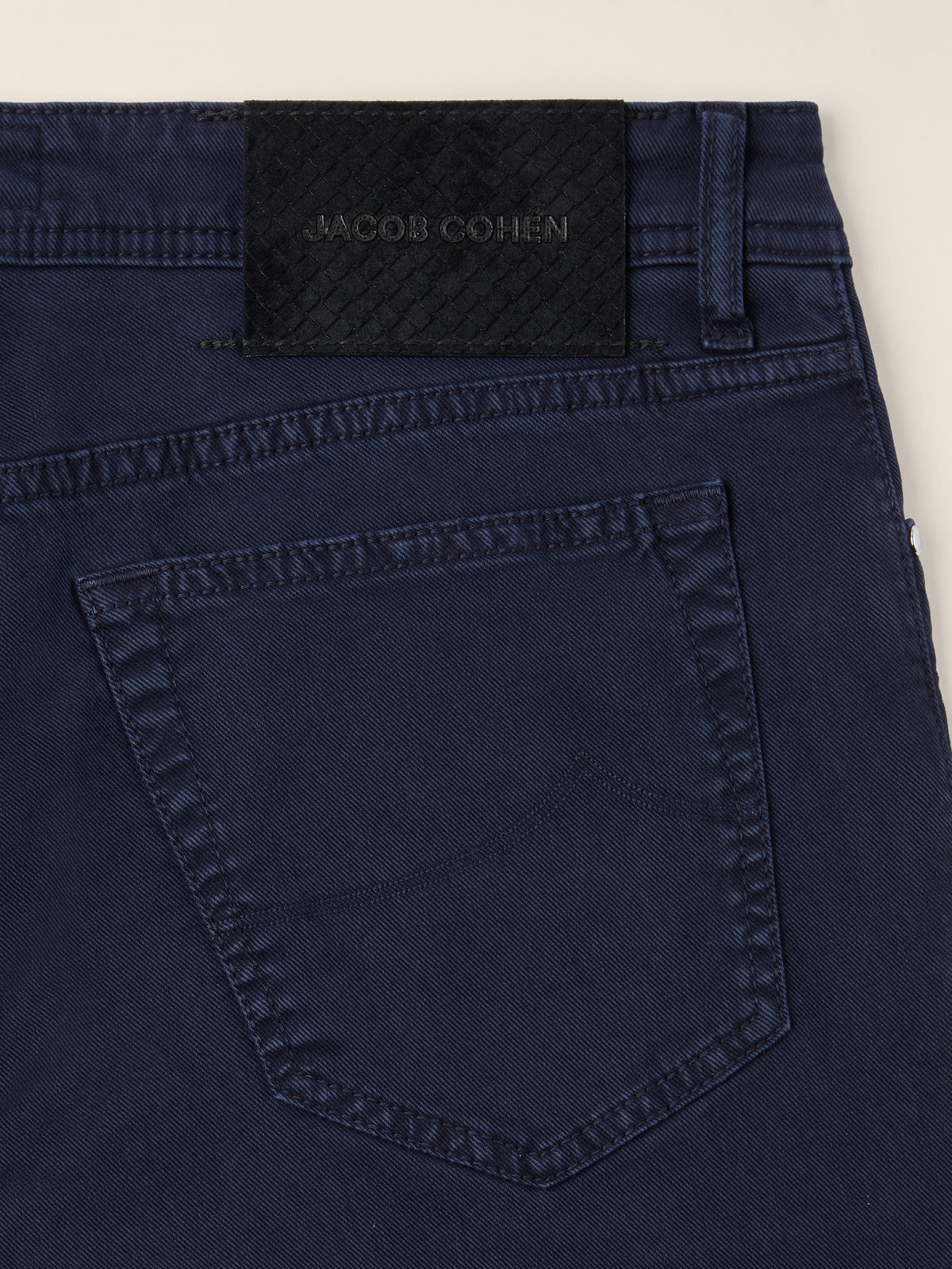 Bard Slim Fit Trousers Navy Blue - Jacob Cohën