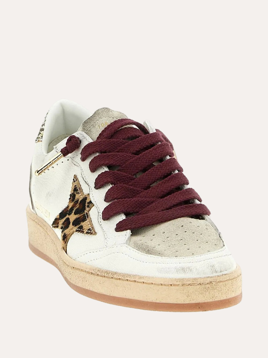 Golden Goose Ball Star White/Grey/Horsy/Platinum sneaker - vinklet