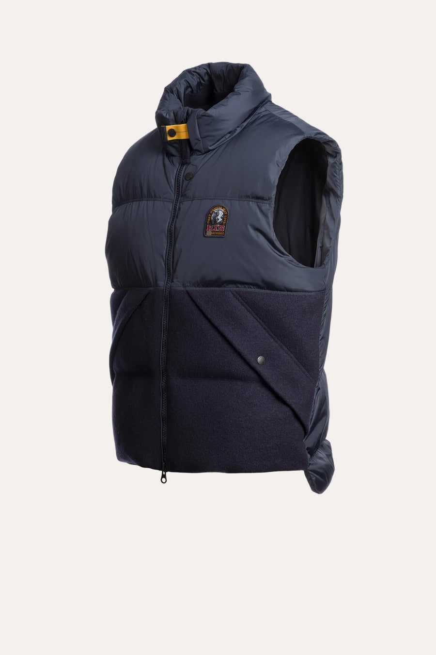 Varone dunvest i Blue navy, fra siden
