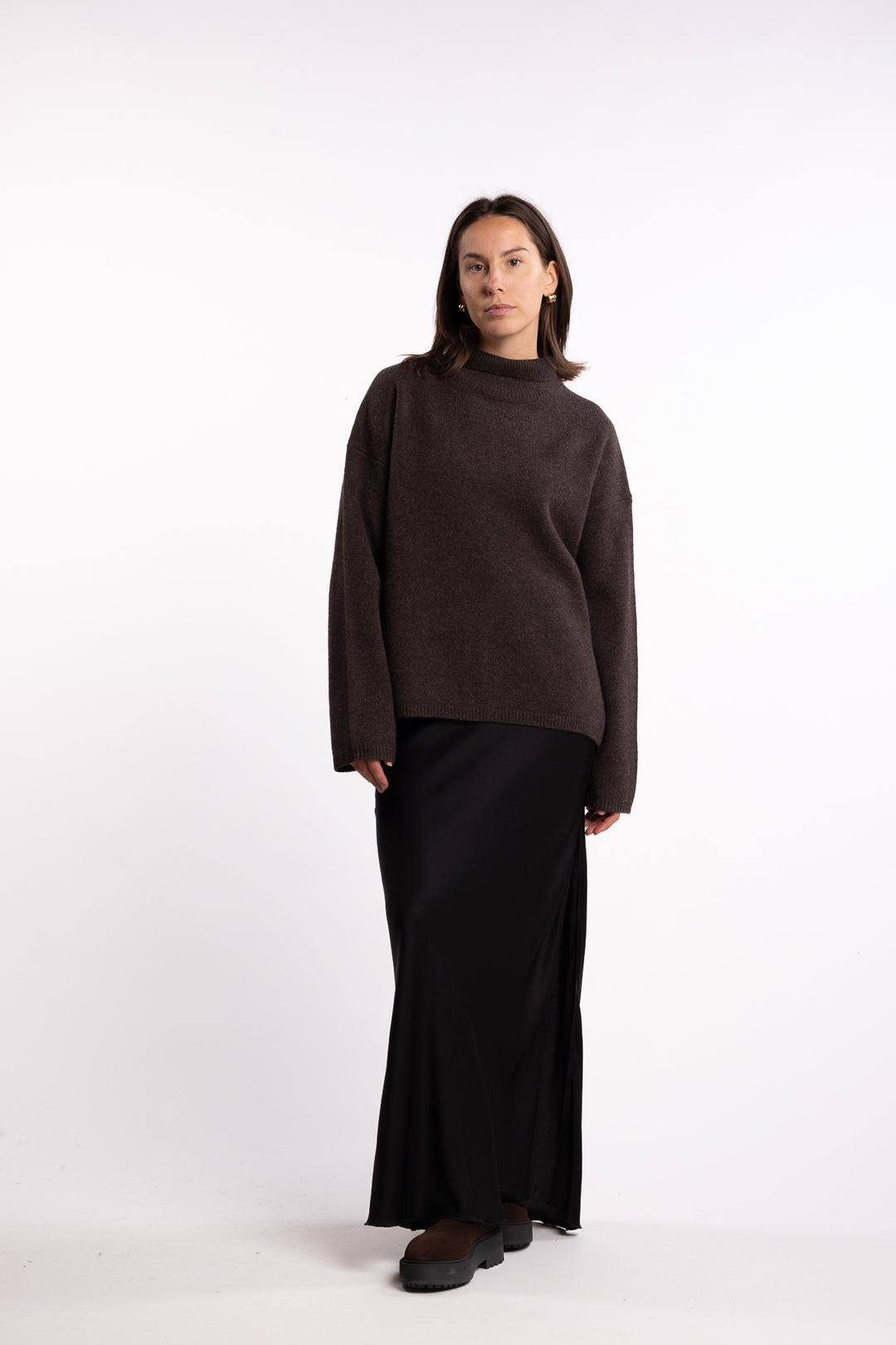 Chunky Turtleneck- Coffee