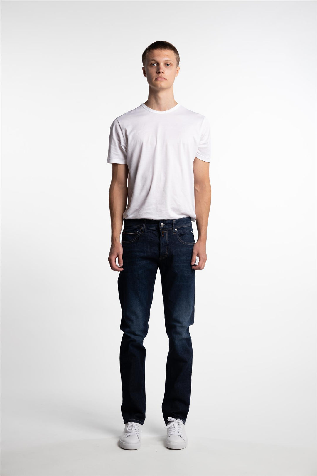 Grover Straight Fit Dark Indigo Super Stretch Denim