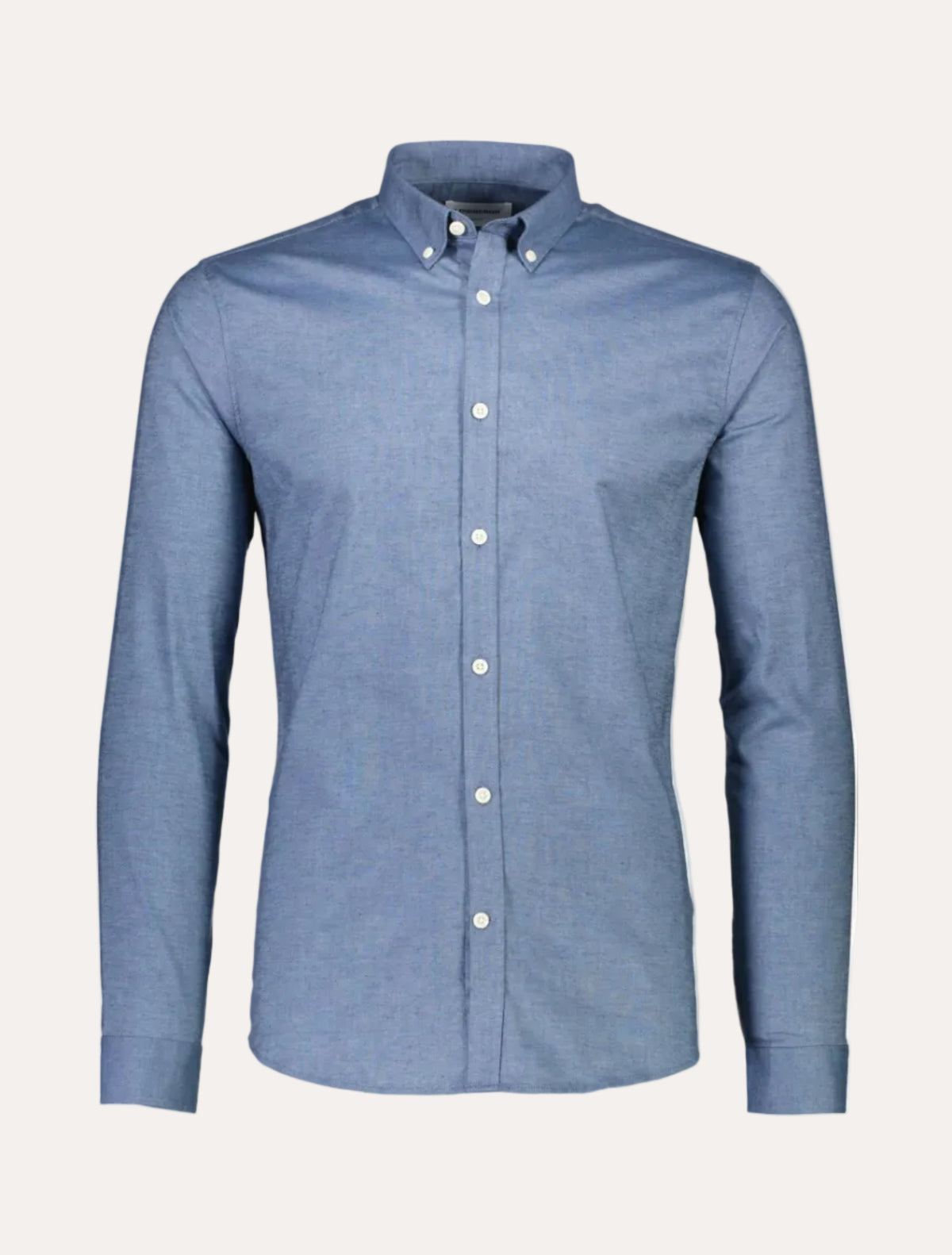 Oxford Superflex Shirt L/S Dusty Blue Mix - packshot forfra