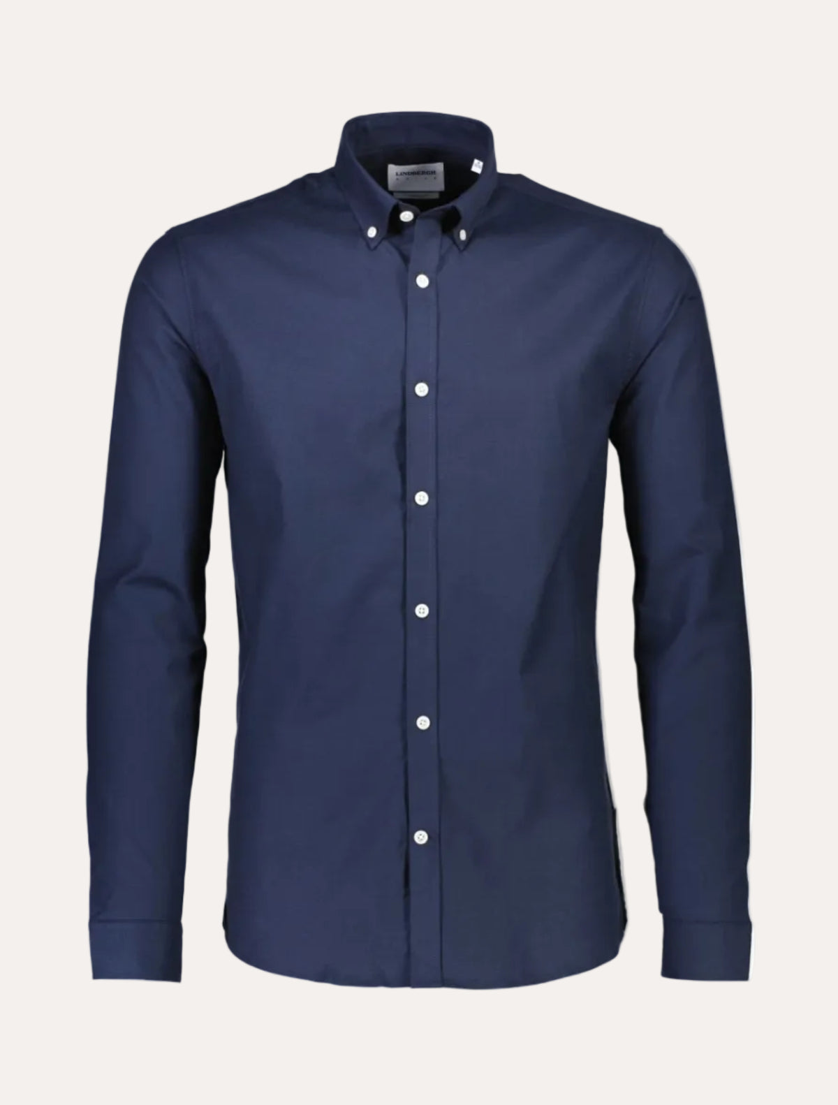 Oxford Superflex Shirt L/S Navy Mix - packshot forfra