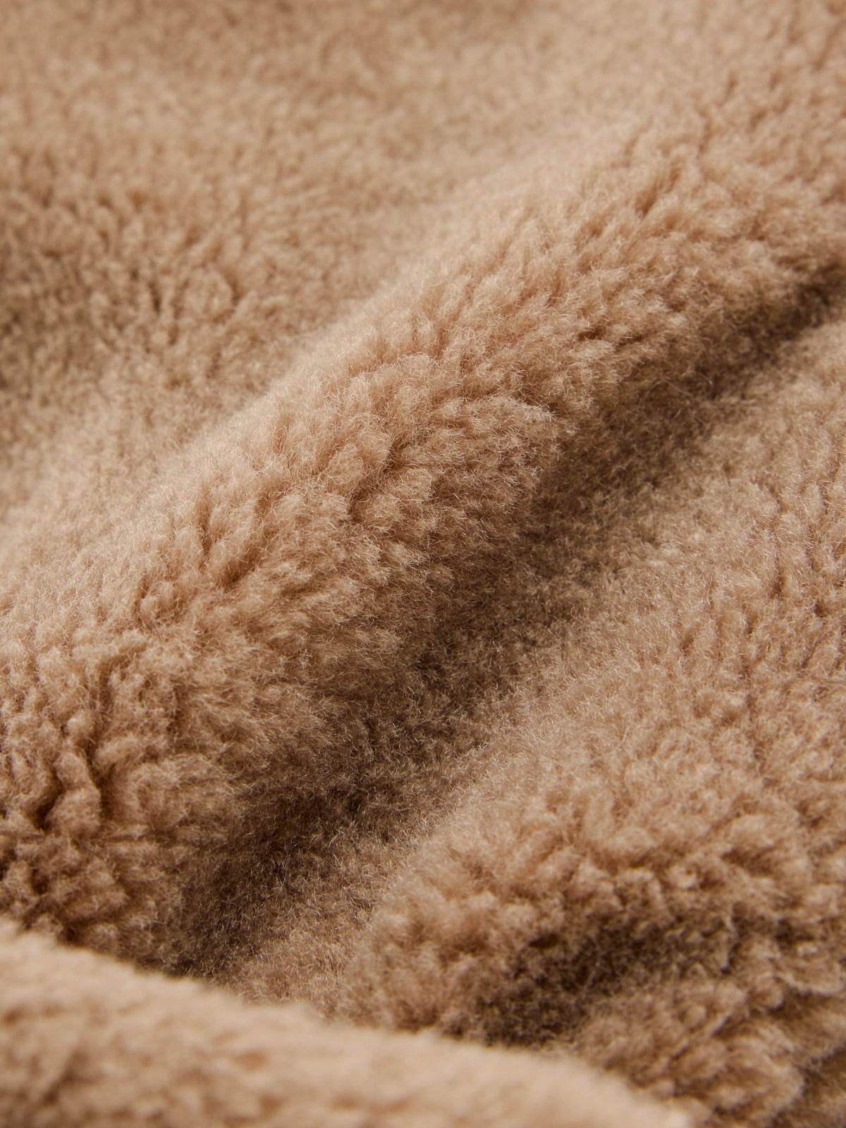 Lykke Shearling Bag Taupe - nærbilde materiale