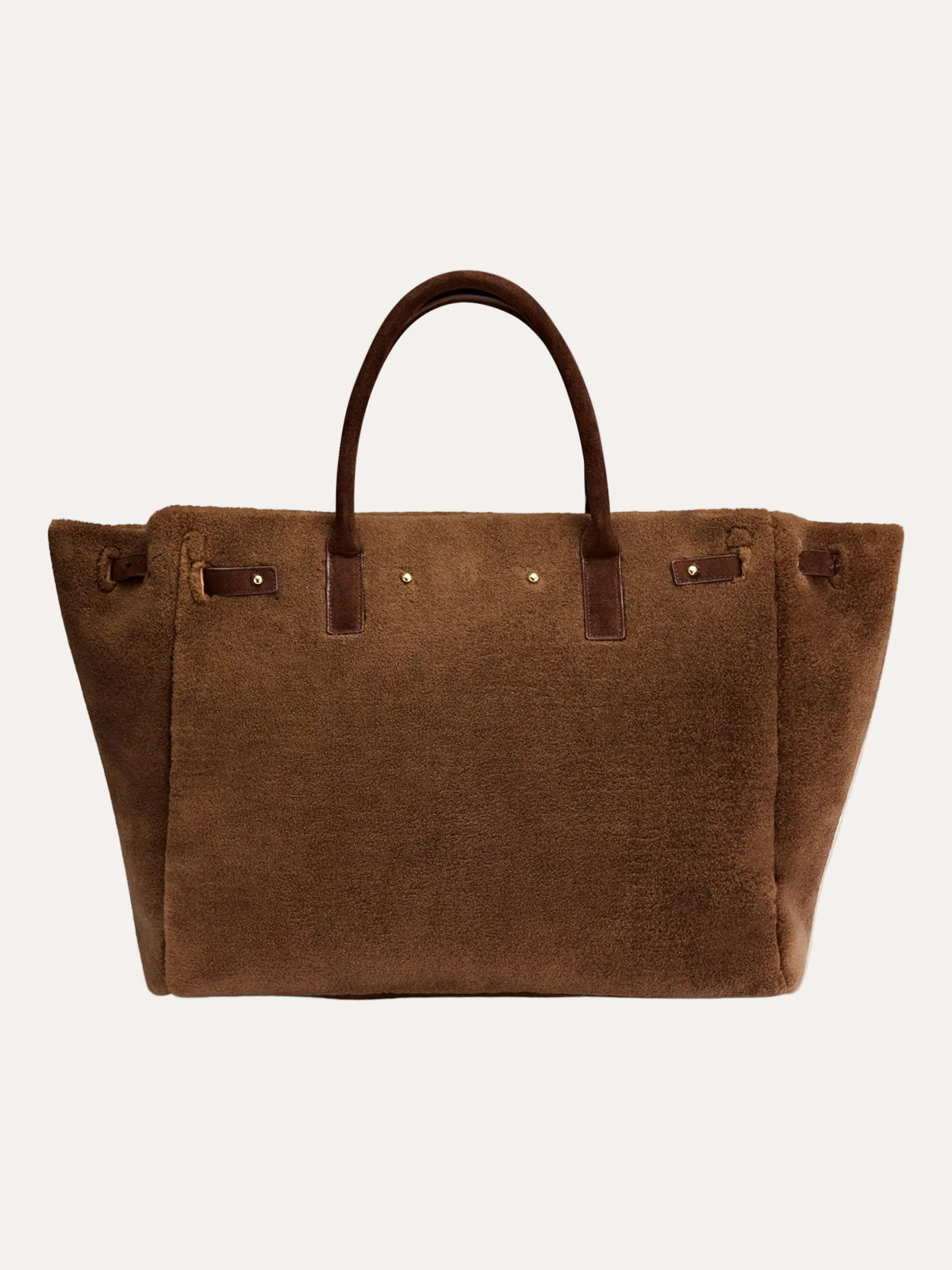 Lykke Shearling Bag Brown - packshot bakfra