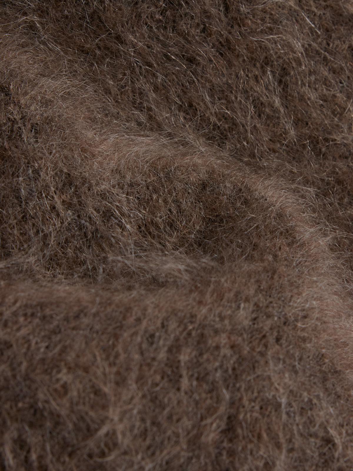 Milena Chunky Sweater Brown - stoff closeup