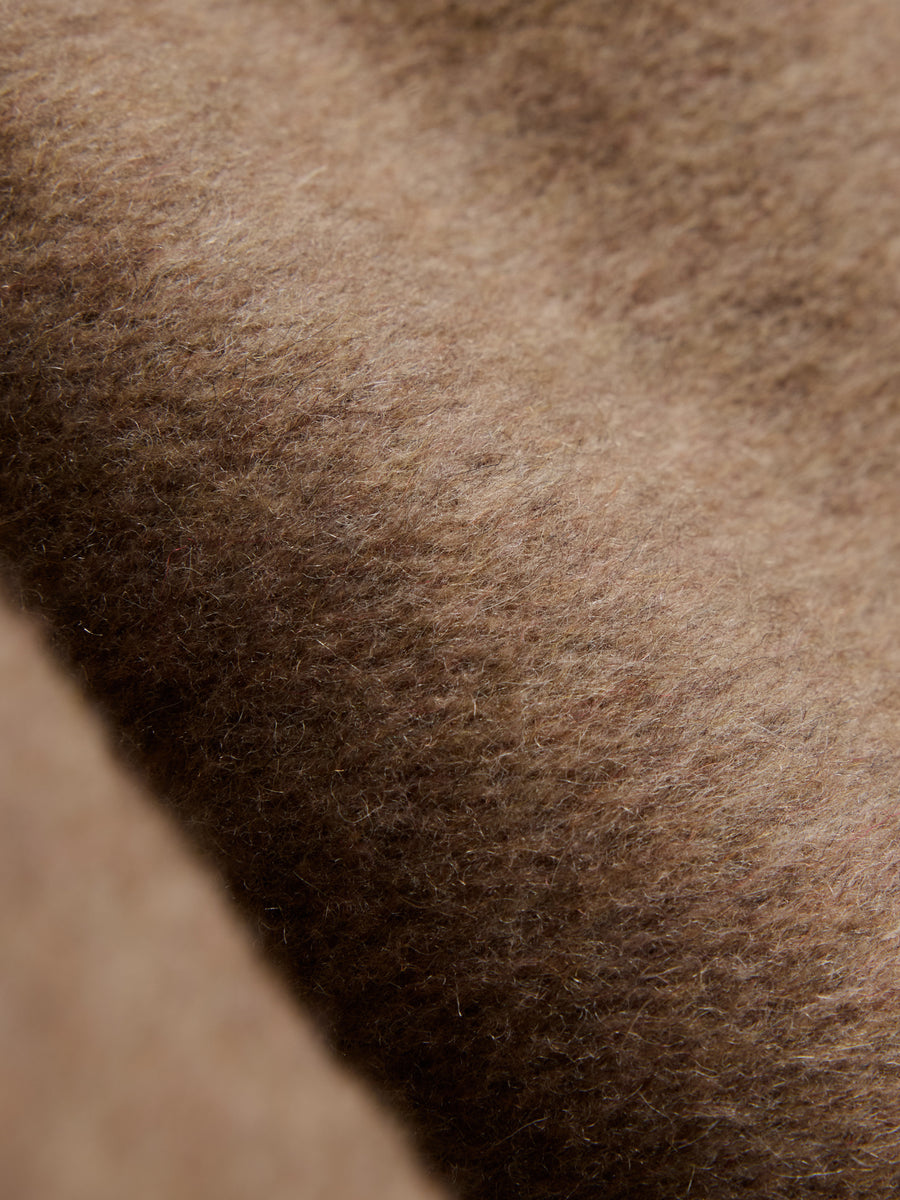 Heidi Coat Brown - stoff closeup