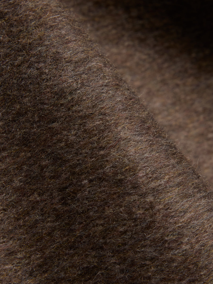 Yua Coat Dark Brown - materialdetalj