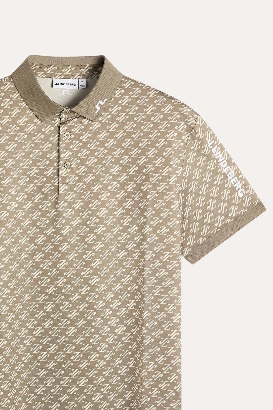 Tour Tech Print Polo Cardi Jacquard S Brindle