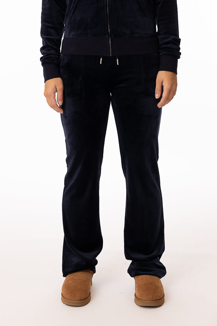 Del Ray Classic Velour Pant Pocket- Night Sky