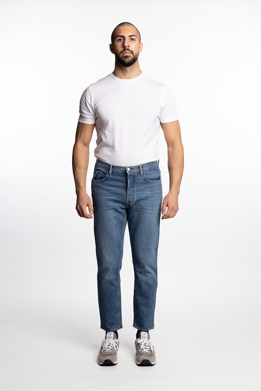 River Carrot Fit Jeans Mid Blue