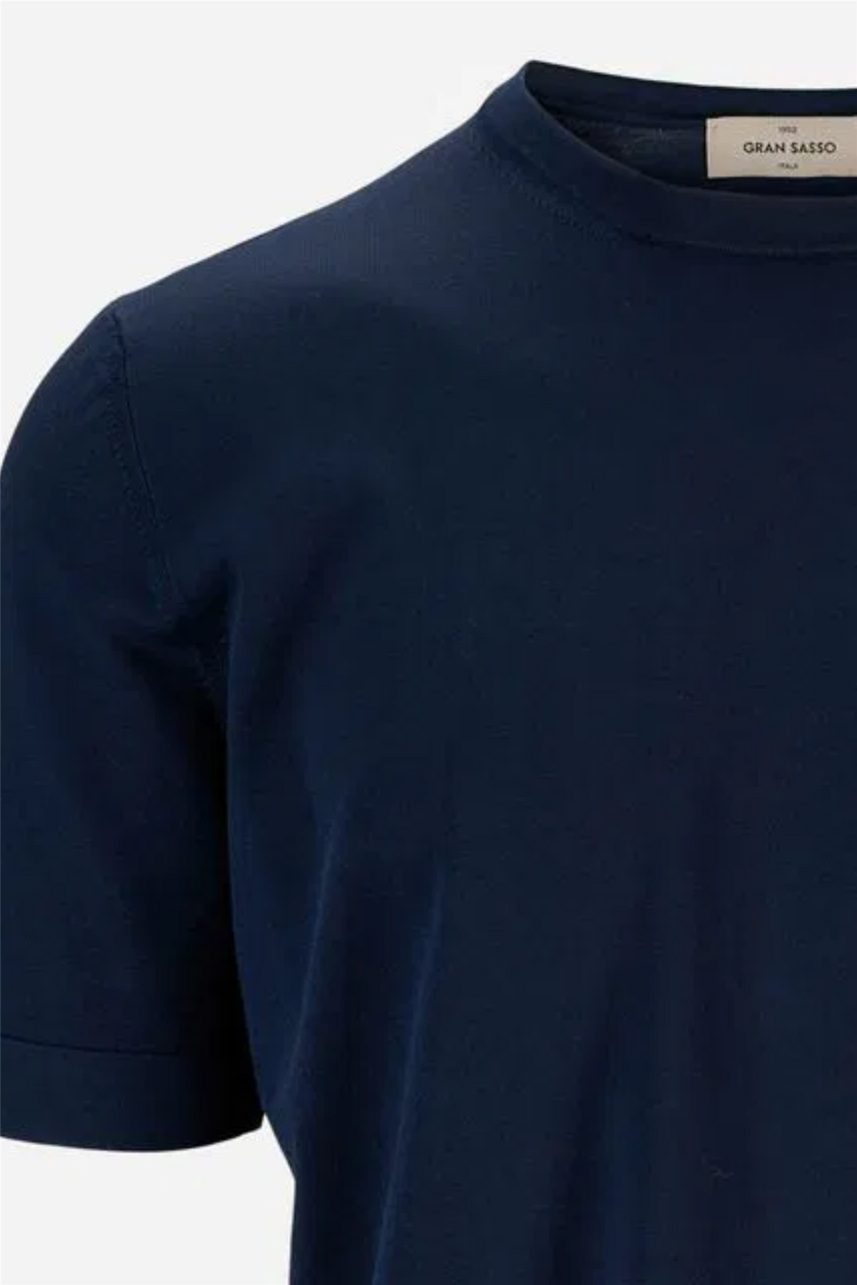 Crew Neck T-shirt Organic Cotton Navy