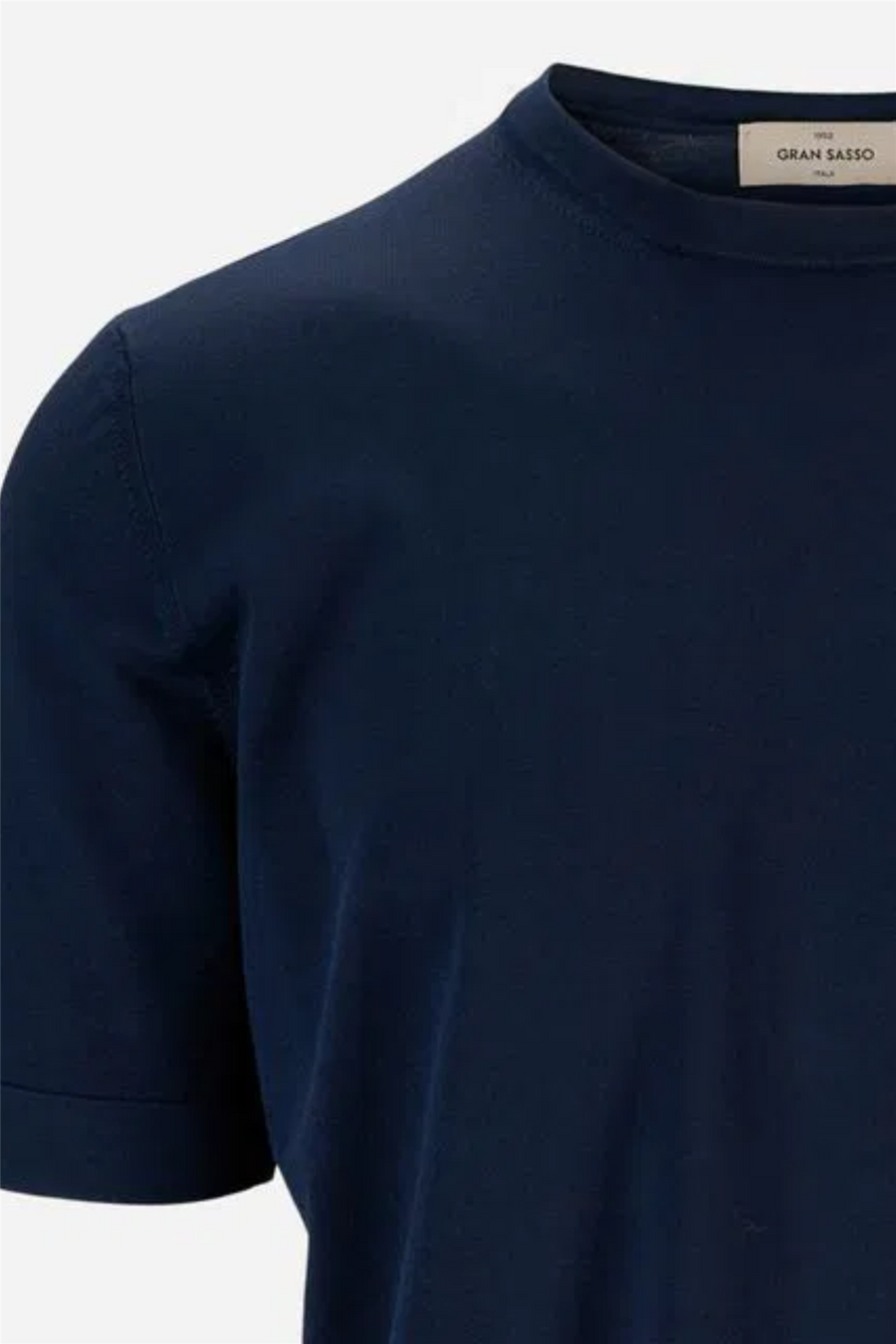 Crew Neck T-shirt Organic Cotton Navy