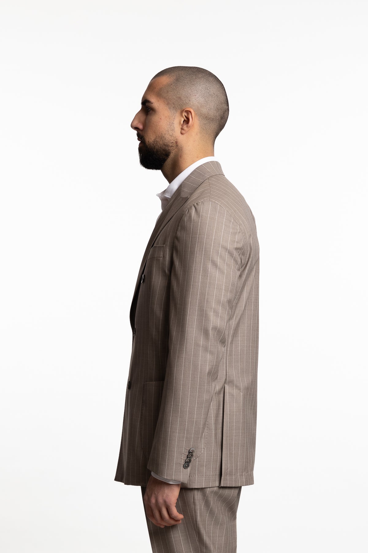 Vicenza DB Wool Blazer Trench Beige