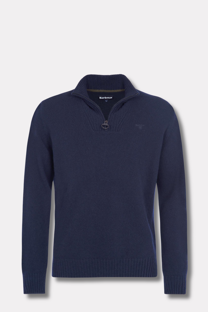 Essential Lambswool Half Zip Knitted Jumper