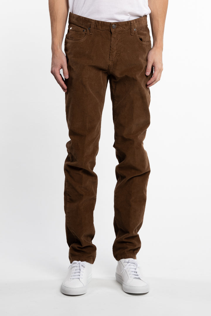 Cotton Corduroy 5-Pocket Pants Mustard Yellow