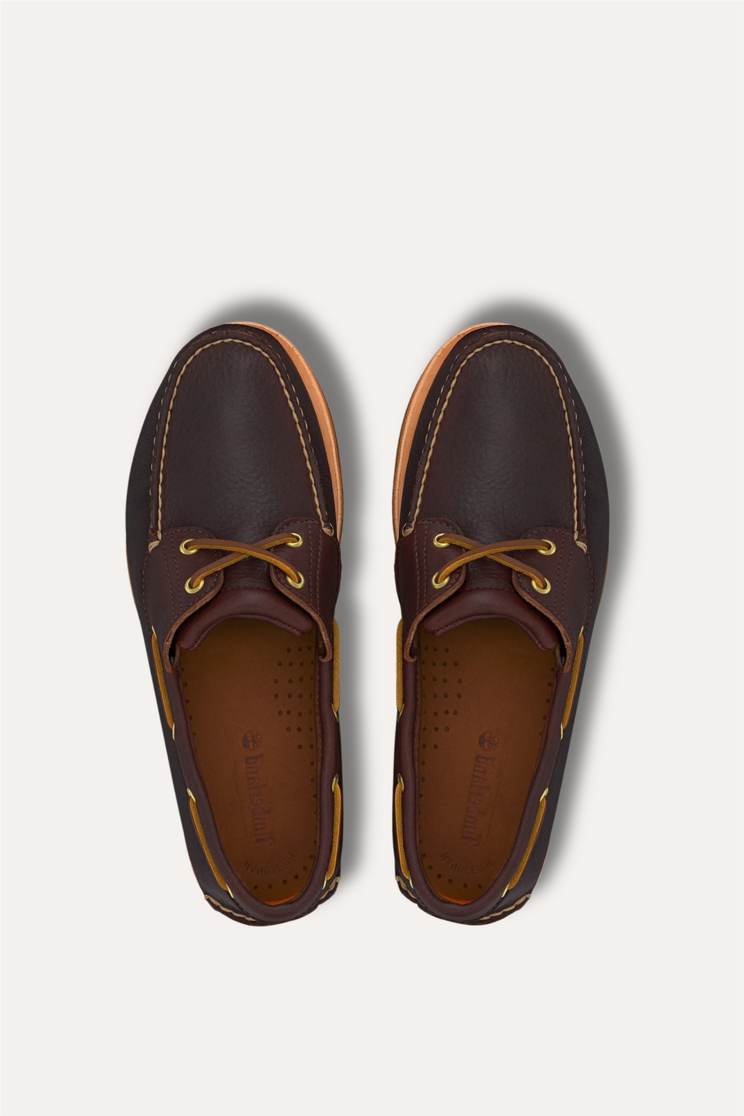 Crafted Eye Boat Shoe Dark Brown Full Grain