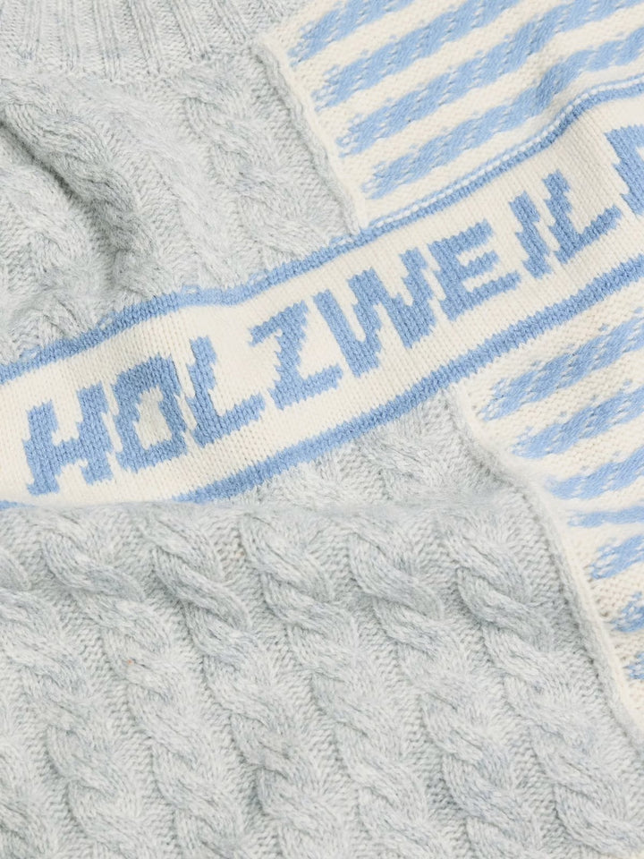 M. Holzweiler Stripe Crew Light Grey Mix