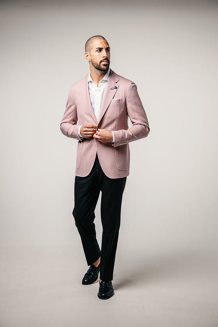 Wool/Silk Blazer Pink