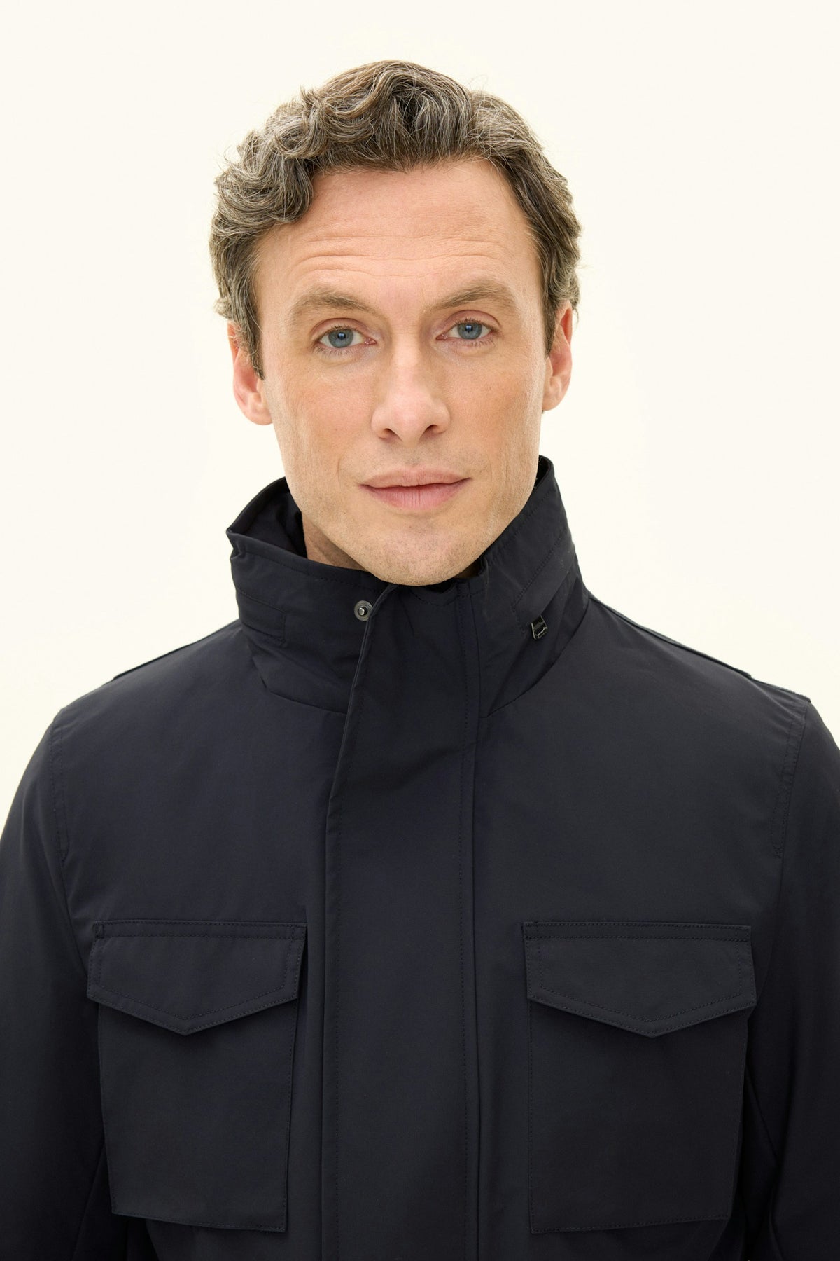 M-65 Nylon Shell Field Jacket Dark Blue - detalj