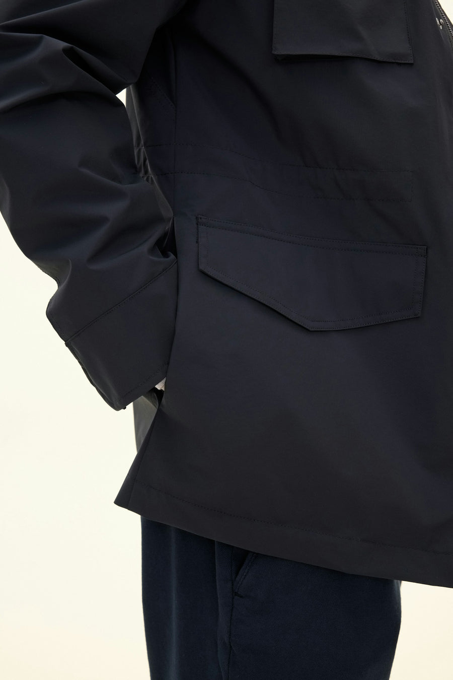 M-65 Nylon Shell Field Jacket Dark Blue - detalj
